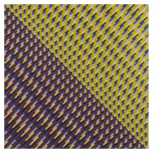 Yellow Mustard Rollers woven art picture
